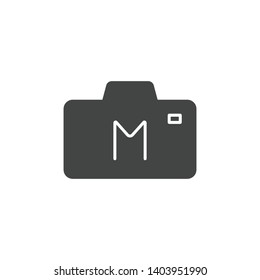 Camera icon isolated on white background. Photography symbol modern, simple, vector, icon for website design, mobile app, ui. Vector Illustration
