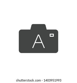Camera icon isolated on white background. Photography symbol modern, simple, vector, icon for website design, mobile app, ui. Vector Illustration