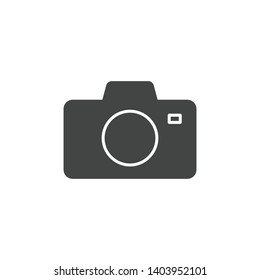 Camera icon isolated on white background. Photography symbol modern, simple, vector, icon for website design, mobile app, ui. Vector Illustration