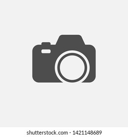 Camera icon isolated on white background. Vector illustration. Eps 10. 
