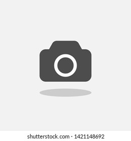 Camera icon isolated on white background. Vector illustration. Eps 10. 