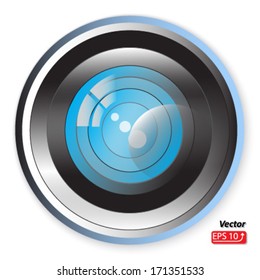 Camera icon isolated on white background vector