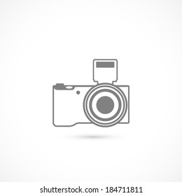 Camera Icon, isolated on a white background for your design