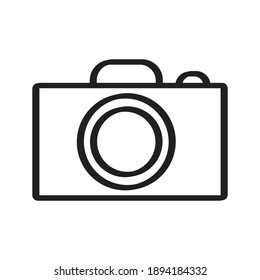 camera icon, isolated on white background, vector illustration