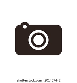 Camera icon isolated on white background
