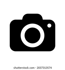 Icono de cámara aislado en fondo blanco. vector de icono aislado.