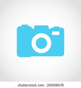 Camera Icon Isolated on White Background