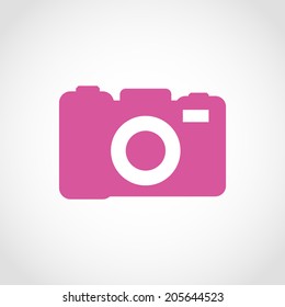 Camera Icon Isolated on White Background