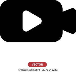 Camera icon isolated on white background