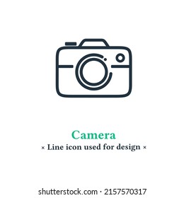 Camera icon isolated on a white background. photo camera symbol for web and mobile apps