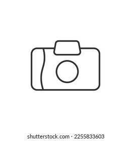 Camera icon isolated on white background. Photography symbol modern, simple, vector, icon for website design, mobile app, ui. Vector Illustration