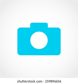 Camera Icon Isolated on White Background 