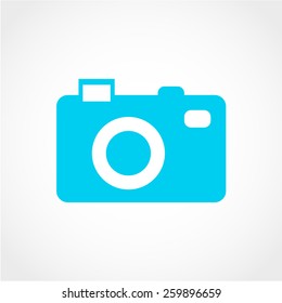 Camera Icon Isolated on White Background 