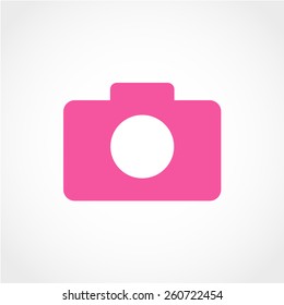 Camera Icon Isolated on White Background