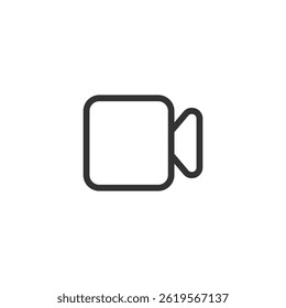 Camera icon isolated on white background. Recorder symbol modern, simple, vector, icon for website design, mobile app, ui. Vector Illustration