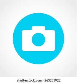 Camera Icon Isolated on White Background
