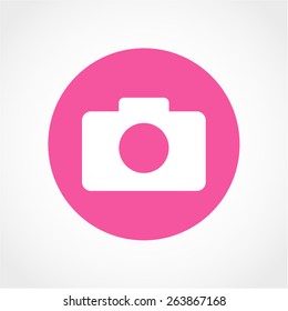 Camera Icon Isolated on White Background