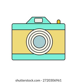 Camera icon isolated on white background.