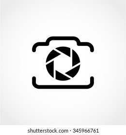 Camera Icon Isolated on White Background