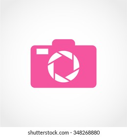 Camera Icon Isolated on White Background