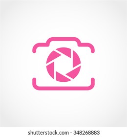 Camera Icon Isolated on White Background