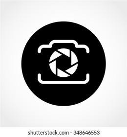 Camera Icon Isolated on White Background