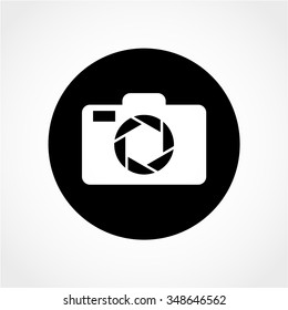 Camera Icon Isolated on White Background