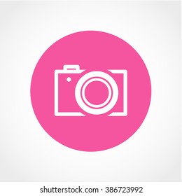Camera Icon Isolated on White Background