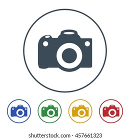 Camera icon isolated on white background 