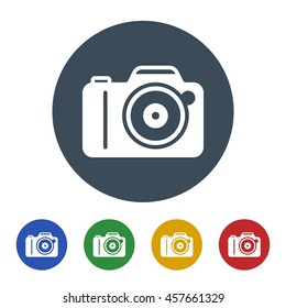 Camera icon isolated on white background 