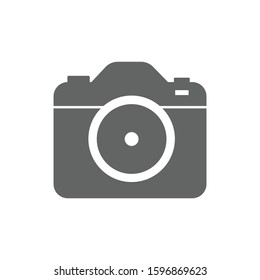 Camera icon. Isolated photo camera symbol. Vector illustration.