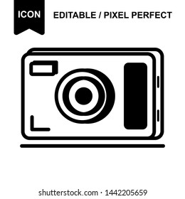camera icon isolated sign symbol vector illustration - vector 