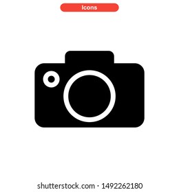 camera icon isolated sign symbol vector illustration - high quality black style vector icons

