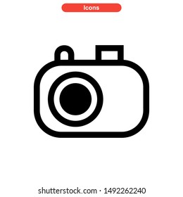 camera icon isolated sign symbol vector illustration - high quality black style vector icons
