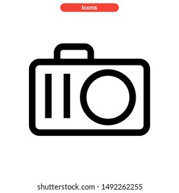 camera icon isolated sign symbol vector illustration - high quality black style vector icons
