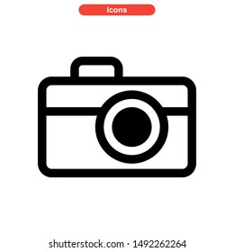 camera icon isolated sign symbol vector illustration - high quality black style vector icons

