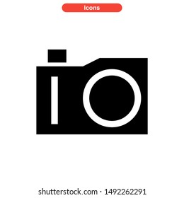 camera icon isolated sign symbol vector illustration - high quality black style vector icons
