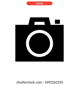 camera icon isolated sign symbol vector illustration - high quality black style vector icons
