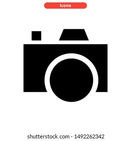 camera icon isolated sign symbol vector illustration - high quality black style vector icons
