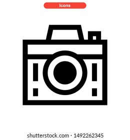 camera icon isolated sign symbol vector illustration - high quality black style vector icons
