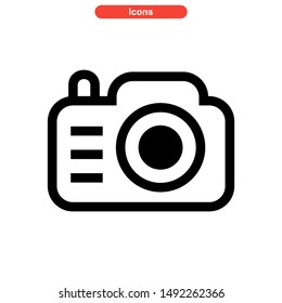 camera icon isolated sign symbol vector illustration - high quality black style vector icons
