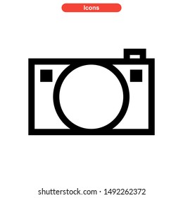 camera icon isolated sign symbol vector illustration - high quality black style vector icons
