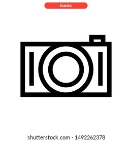 camera icon isolated sign symbol vector illustration - high quality black style vector icons
