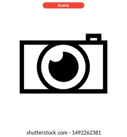 camera icon isolated sign symbol vector illustration - high quality black style vector icons
