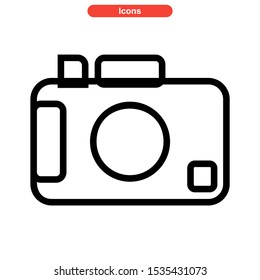 camera icon isolated sign symbol vector illustration - high quality black style vector icons
