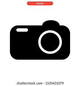 camera icon isolated sign symbol vector illustration - high quality black style vector icons

