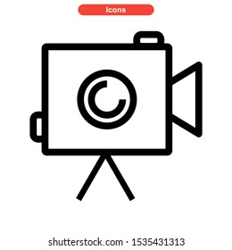 camera icon isolated sign symbol vector illustration - high quality black style vector icons
