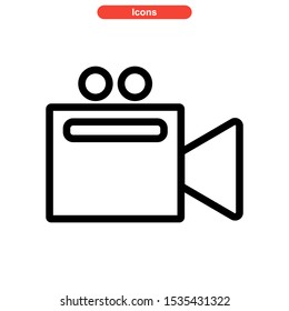 camera icon isolated sign symbol vector illustration - high quality black style vector icons
