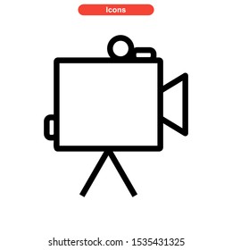 camera icon isolated sign symbol vector illustration - high quality black style vector icons
