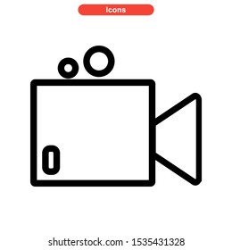 camera icon isolated sign symbol vector illustration - high quality black style vector icons
